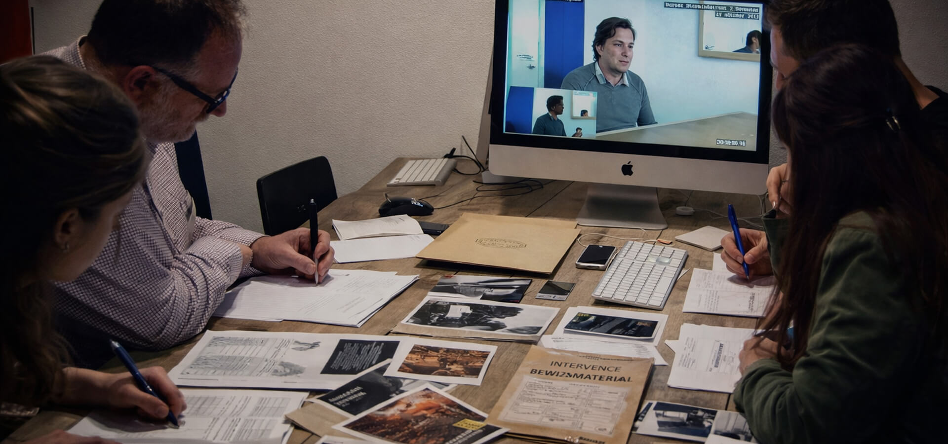 Moorddossier moordspel sfeerbeeld